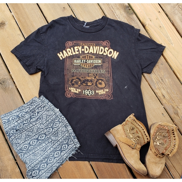 Harley-Davidson Tops - Harley Davidson Blue Grass Louisville Ky T'Shirt M